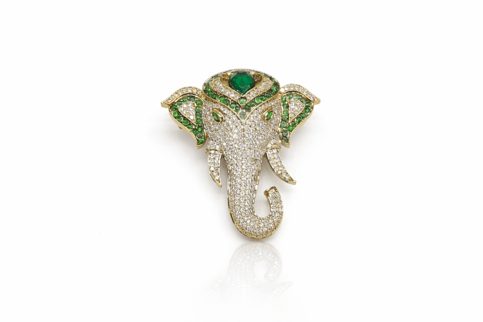Kundan Brooch 06837 - KRISHNA'S SWETA JEWELLERY