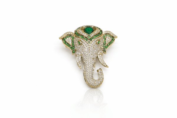 Kundan Brooch 06837 - KRISHNA'S SWETA JEWELLERY
