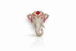 Kundan Brooch 06837 - KRISHNA'S SWETA JEWELLERY