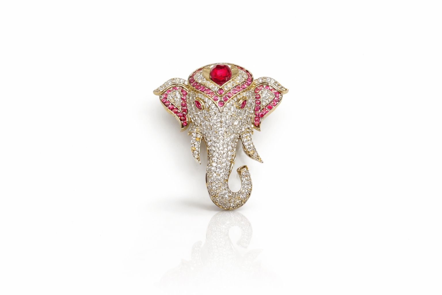 Kundan Brooch 06837 - KRISHNA'S SWETA JEWELLERY