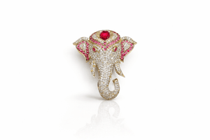 Kundan Brooch 06837 - KRISHNA'S SWETA JEWELLERY