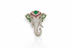 Kundan Brooch 06837 - KRISHNA'S SWETA JEWELLERY