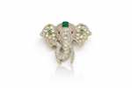 Kundan Brooch 07208 - KRISHNA'S SWETA JEWELLERY