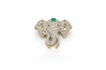 Kundan Brooch 07208 - KRISHNA'S SWETA JEWELLERY