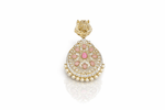 Kundan Brooch 09054 - KRISHNA'S SWETA JEWELLERY