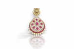 Kundan Brooch 09054 - KRISHNA'S SWETA JEWELLERY