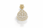 Kundan Brooch 09054 - KRISHNA'S SWETA JEWELLERY