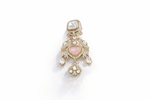 Kundan Brooch 09056 - KRISHNA'S SWETA JEWELLERY