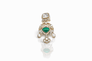 Kundan Brooch 09056 - KRISHNA'S SWETA JEWELLERY