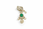 Kundan Brooch 09057 - KRISHNA'S SWETA JEWELLERY