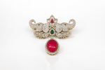Kundan Brooch 09058 - KRISHNA'S SWETA JEWELLERY