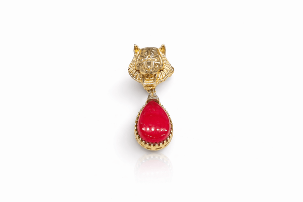 Kundan Brooch 09059 - KRISHNA'S SWETA JEWELLERY