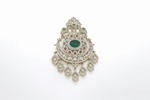 Kundan Brooch 09376 - KRISHNA'S SWETA JEWELLERY