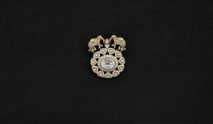 Kundan Brooch 11444 - KRISHNA'S SWETA JEWELLERY