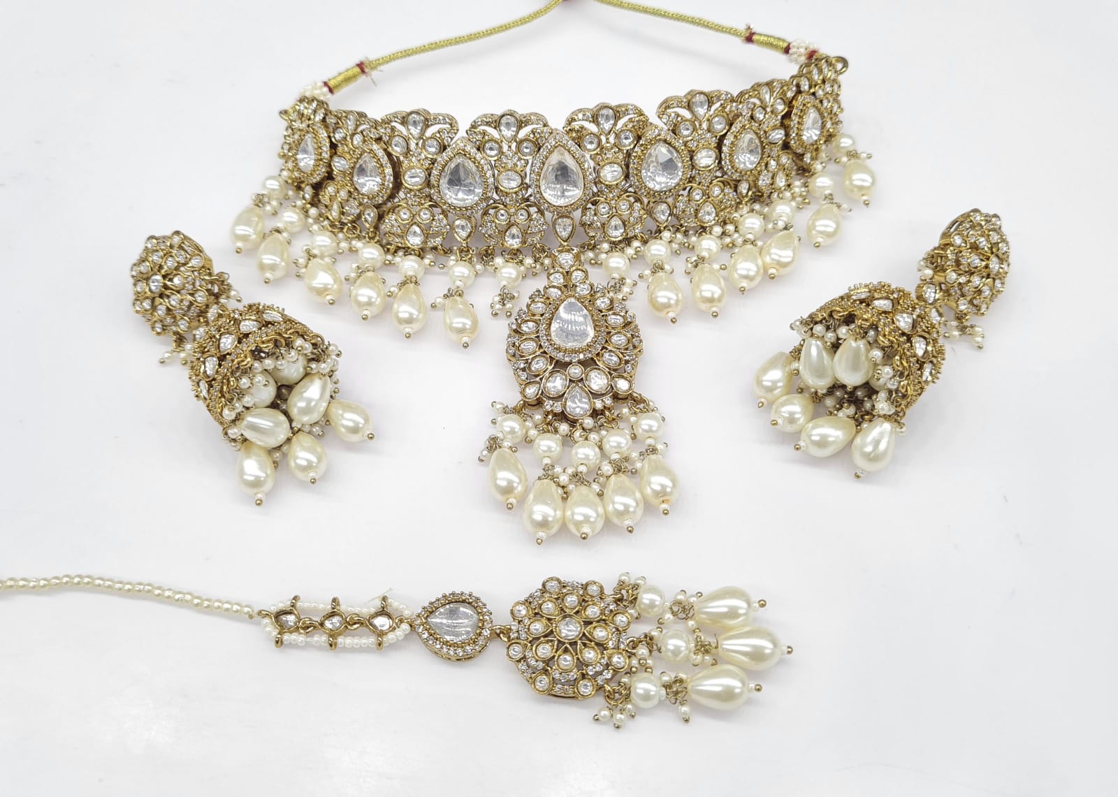 Kundan Choker 00714 - KRISHNA'S SWETA JEWELLERY