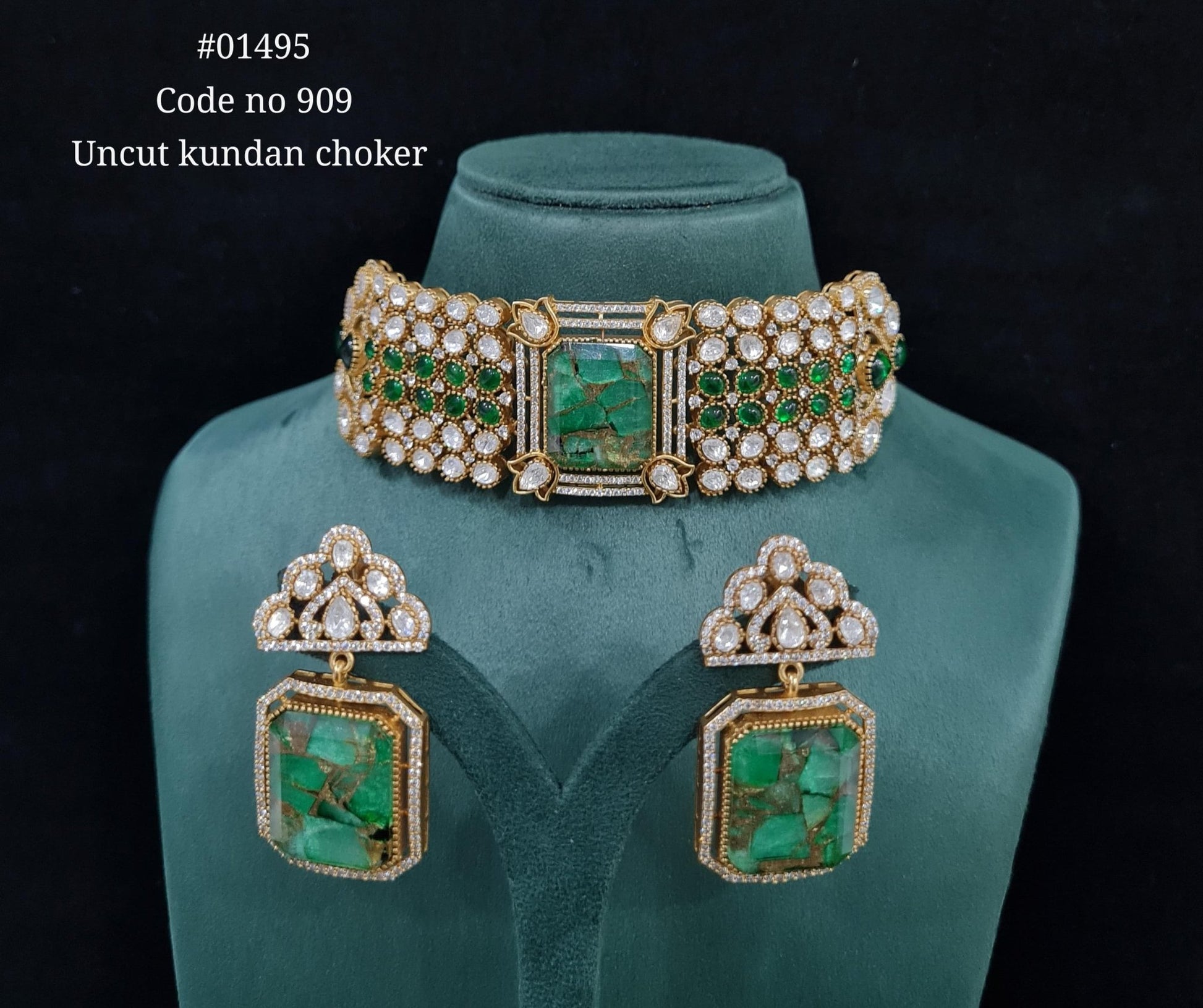 Kundan choker 01495 - KRISHNA'S SWETA JEWELLERY