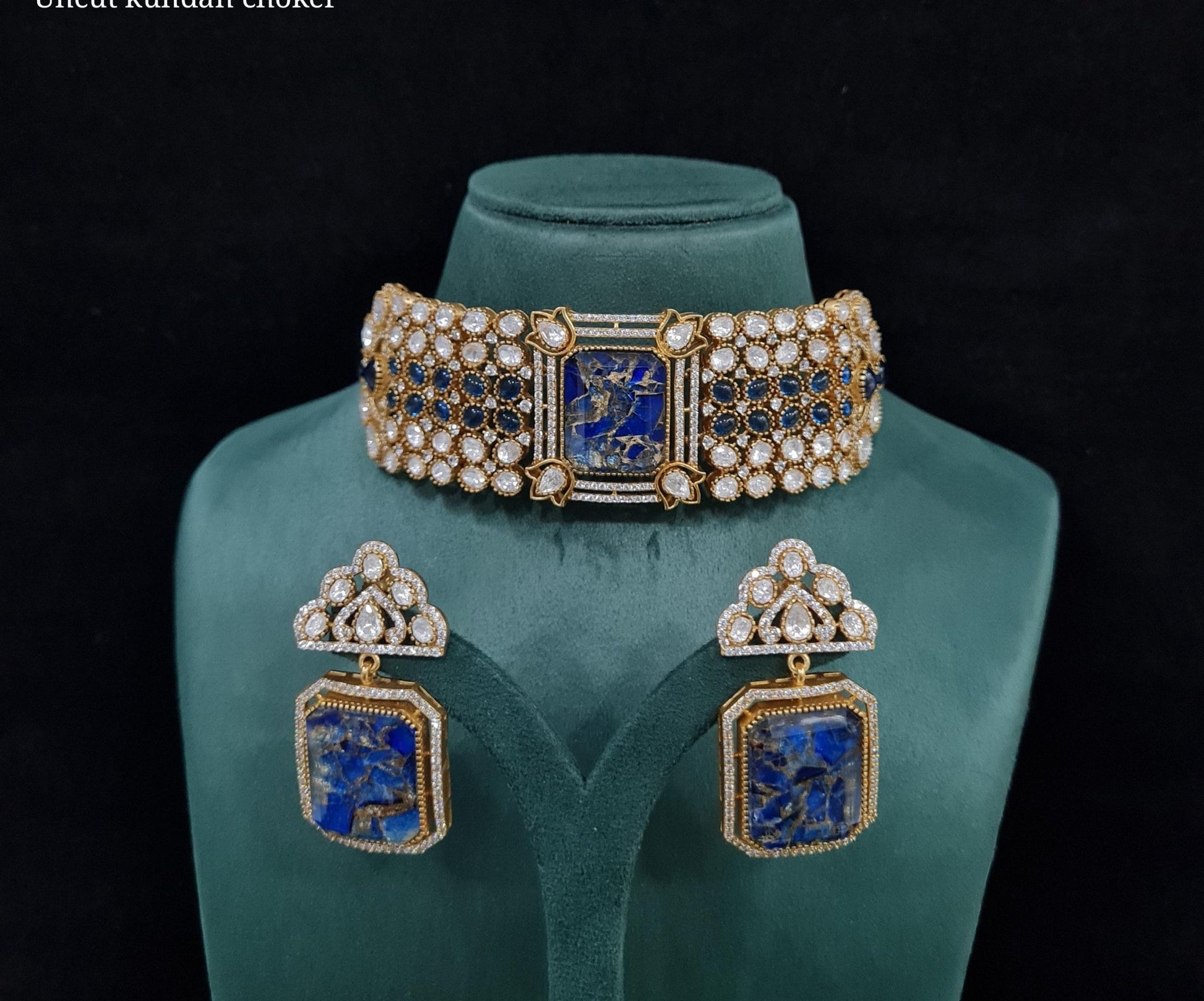 Kundan choker 01495 - KRISHNA'S SWETA JEWELLERY