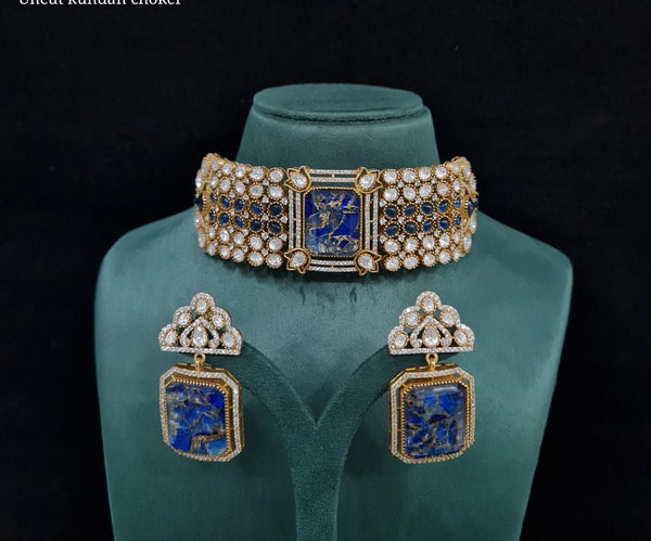 Kundan choker 01495 - KRISHNA'S SWETA JEWELLERY