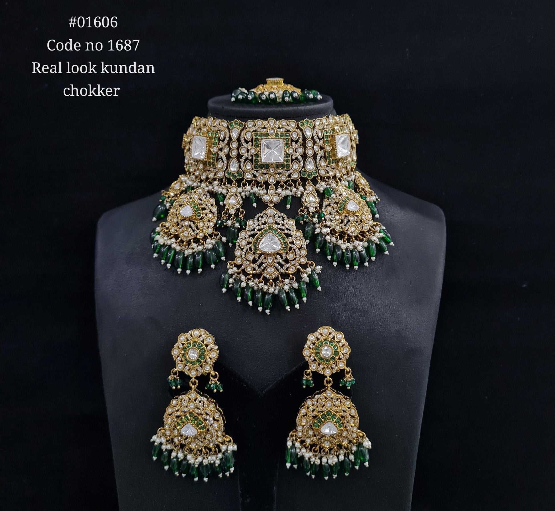 Kundan choker 01606 - KRISHNA'S SWETA JEWELLERY