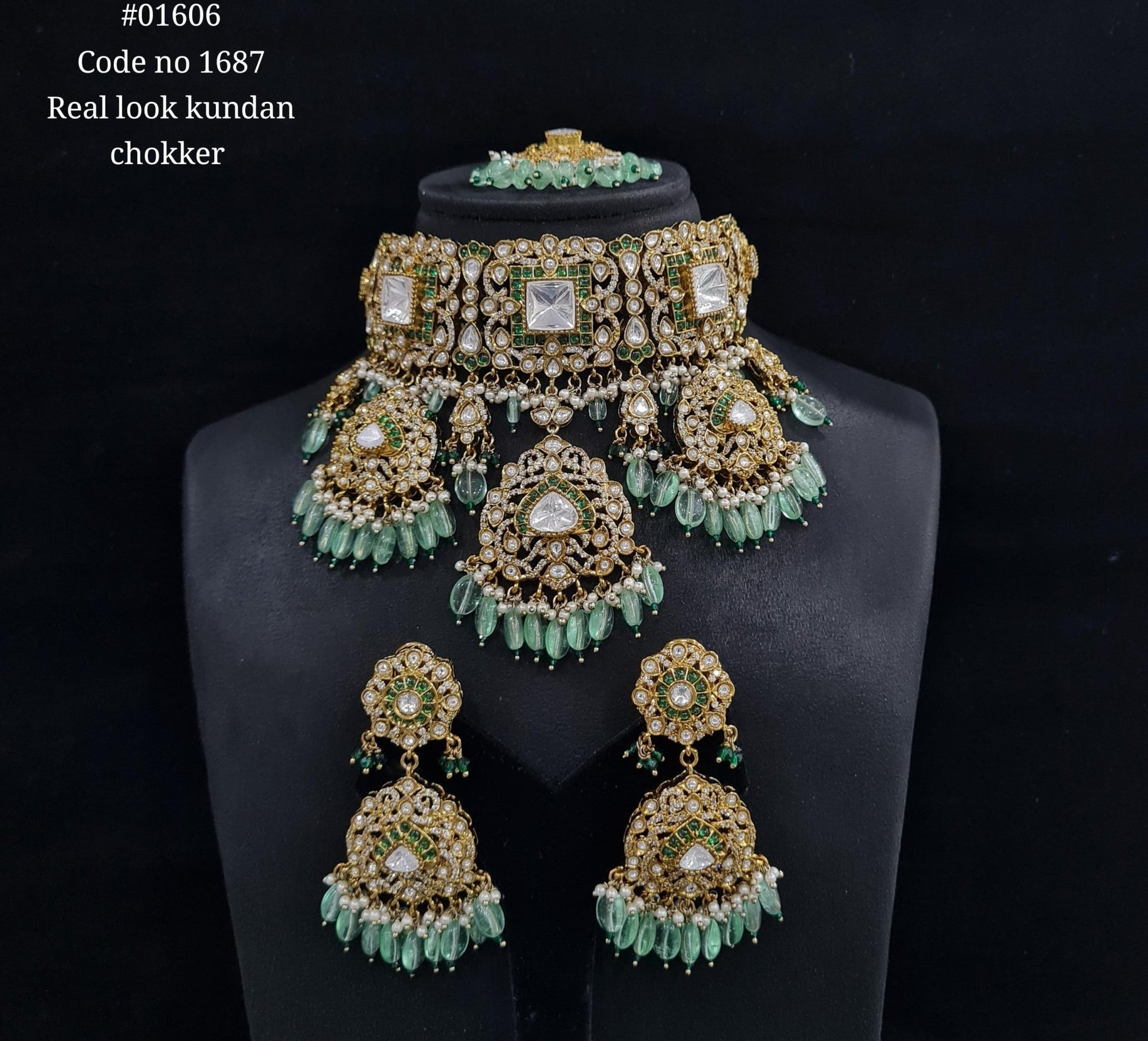 Kundan choker 01606 - KRISHNA'S SWETA JEWELLERY