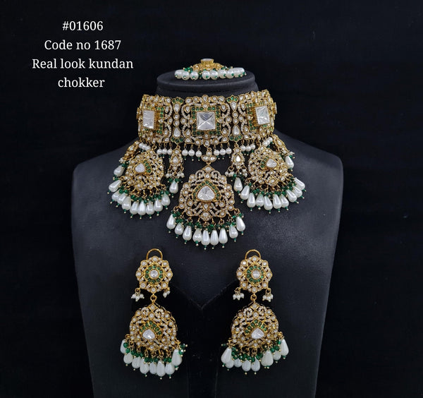 Kundan choker 01606 - KRISHNA'S SWETA JEWELLERY