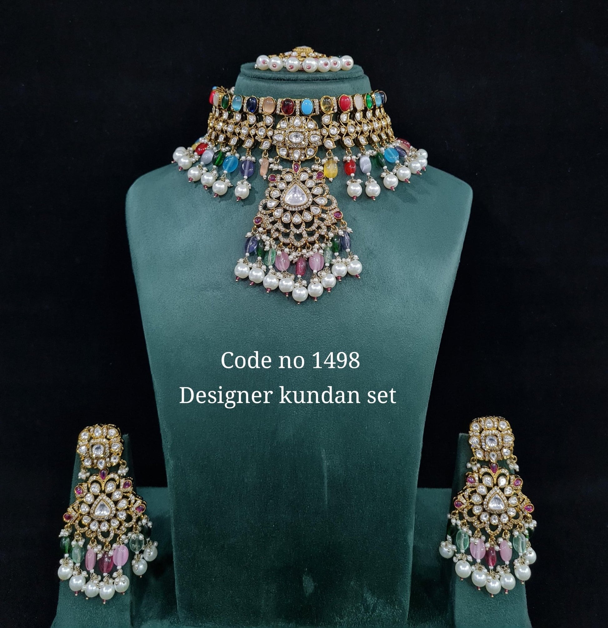 Kundan Choker 01637 - KRISHNA'S SWETA JEWELLERY