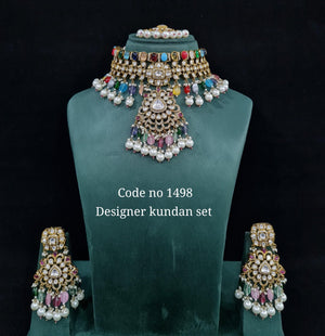 Kundan Choker 01637 - KRISHNA'S SWETA JEWELLERY