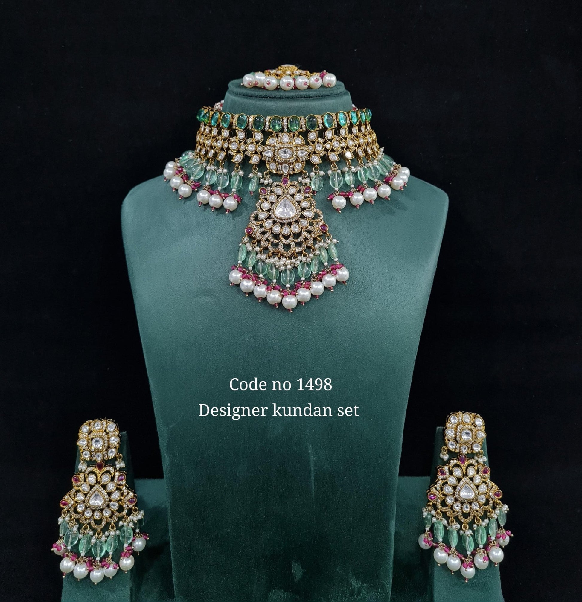 Kundan Choker 01637 - KRISHNA'S SWETA JEWELLERY
