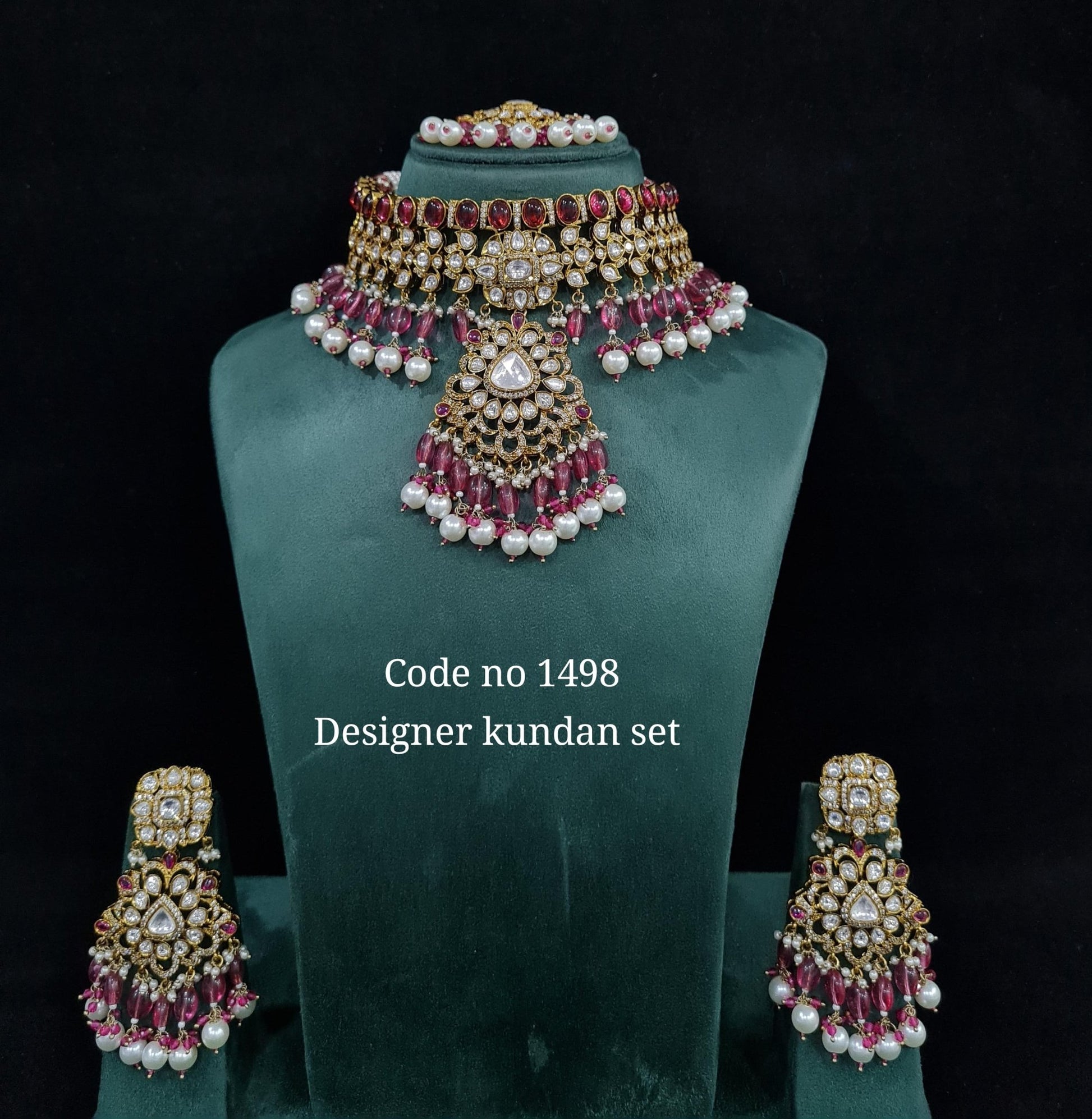 Kundan Choker 01637 - KRISHNA'S SWETA JEWELLERY
