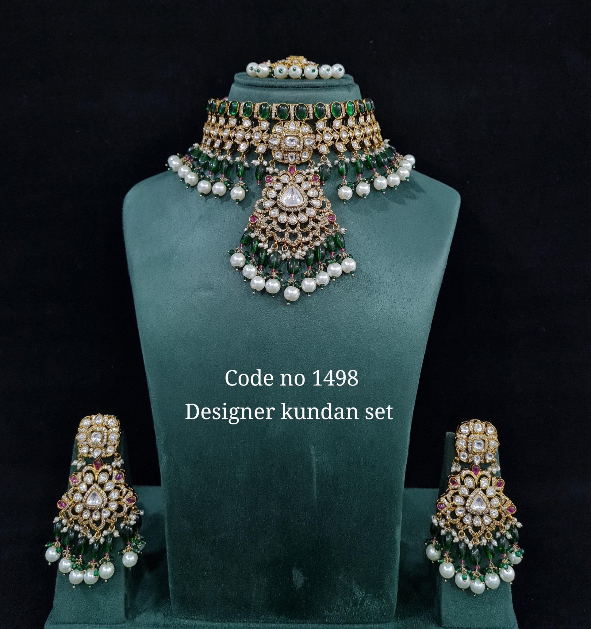 Kundan Choker 01637 - KRISHNA'S SWETA JEWELLERY