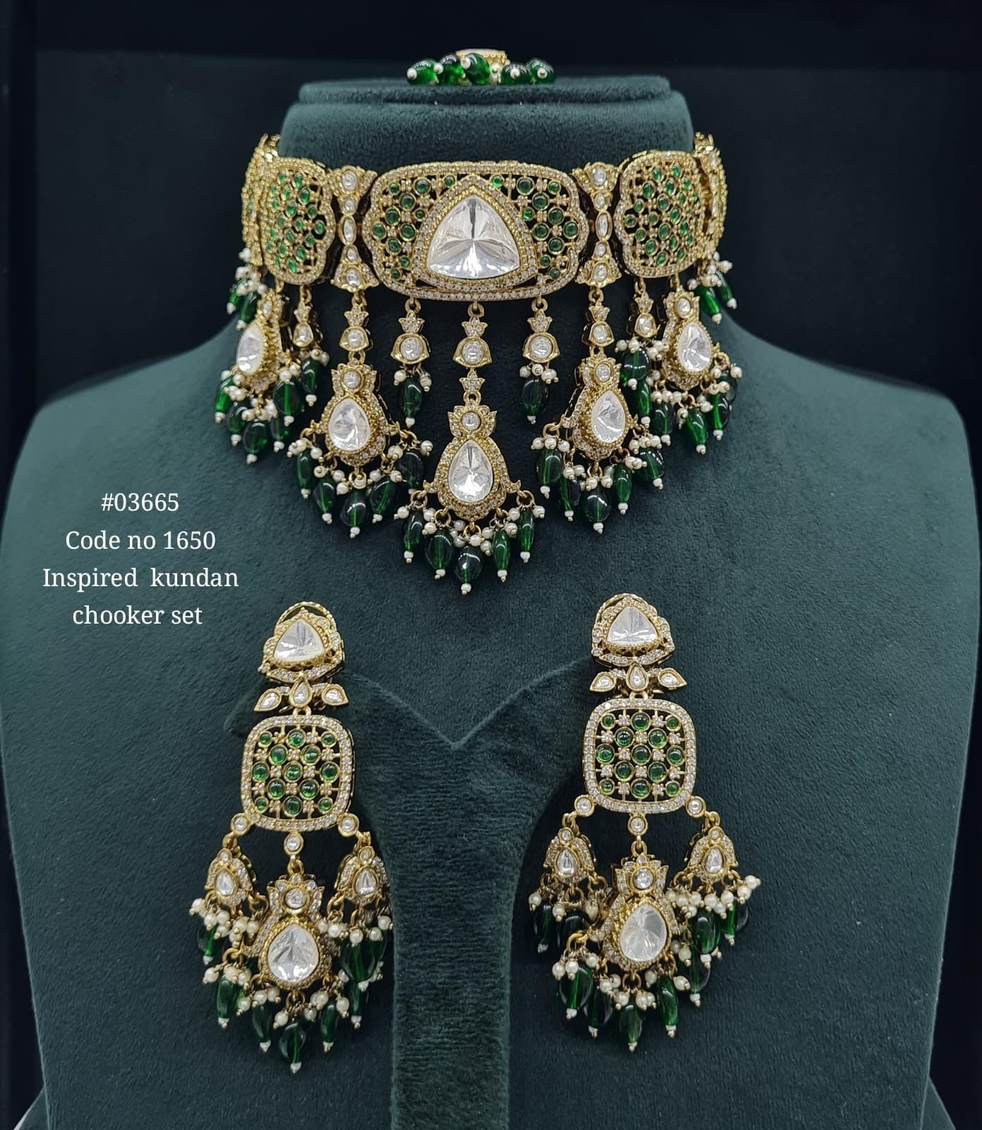 Kundan Choker 03665 - KRISHNA'S SWETA JEWELLERY