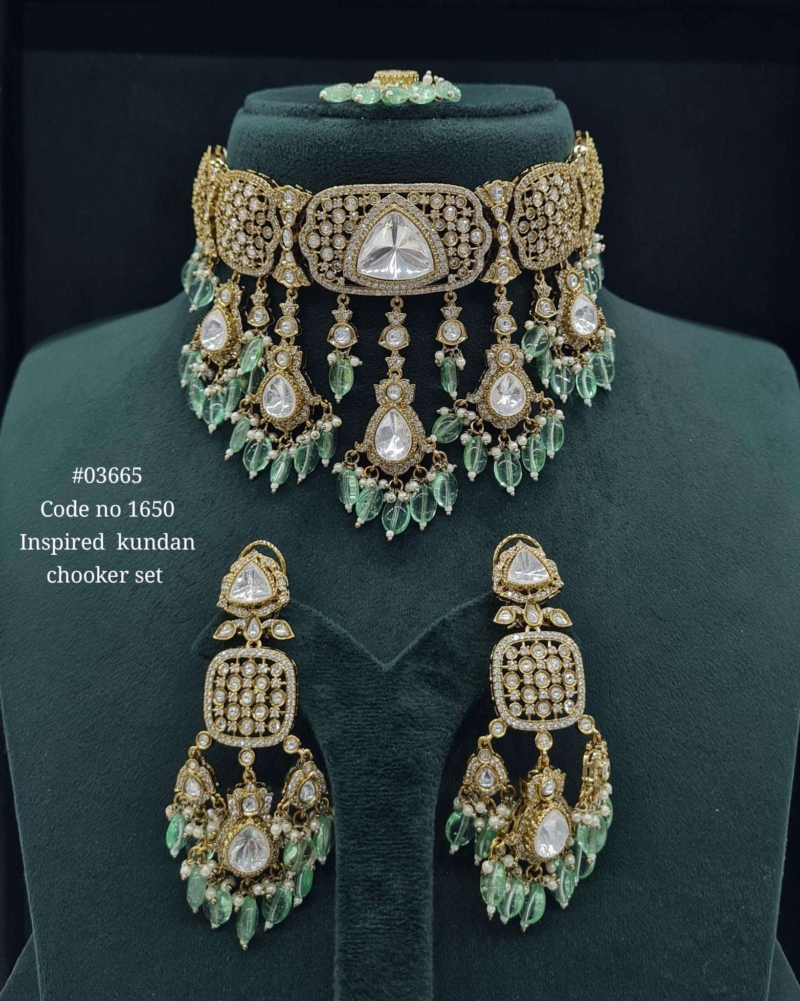 Kundan Choker 03665 - KRISHNA'S SWETA JEWELLERY