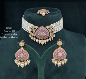 Kundan Choker 05681 - KRISHNA'S SWETA JEWELLERY