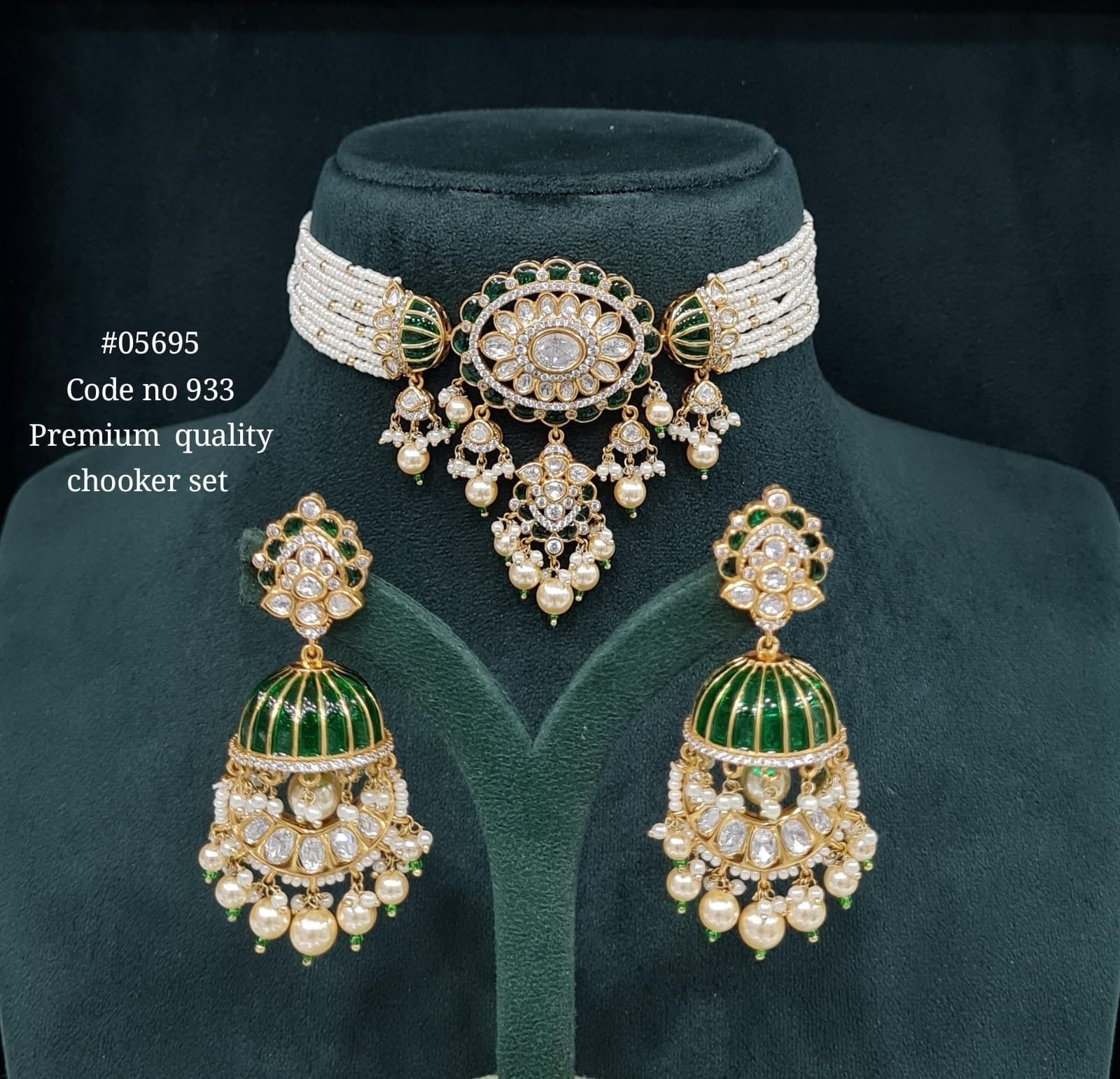 Kundan Choker 05695 - KRISHNA'S SWETA JEWELLERY