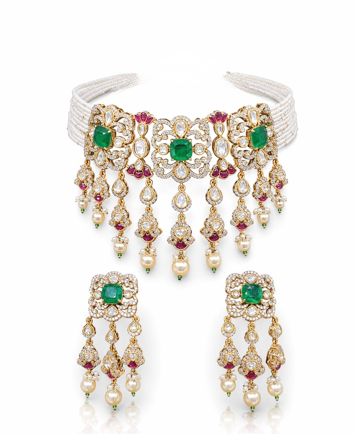 Kundan Choker 05901 - KRISHNA'S SWETA JEWELLERY