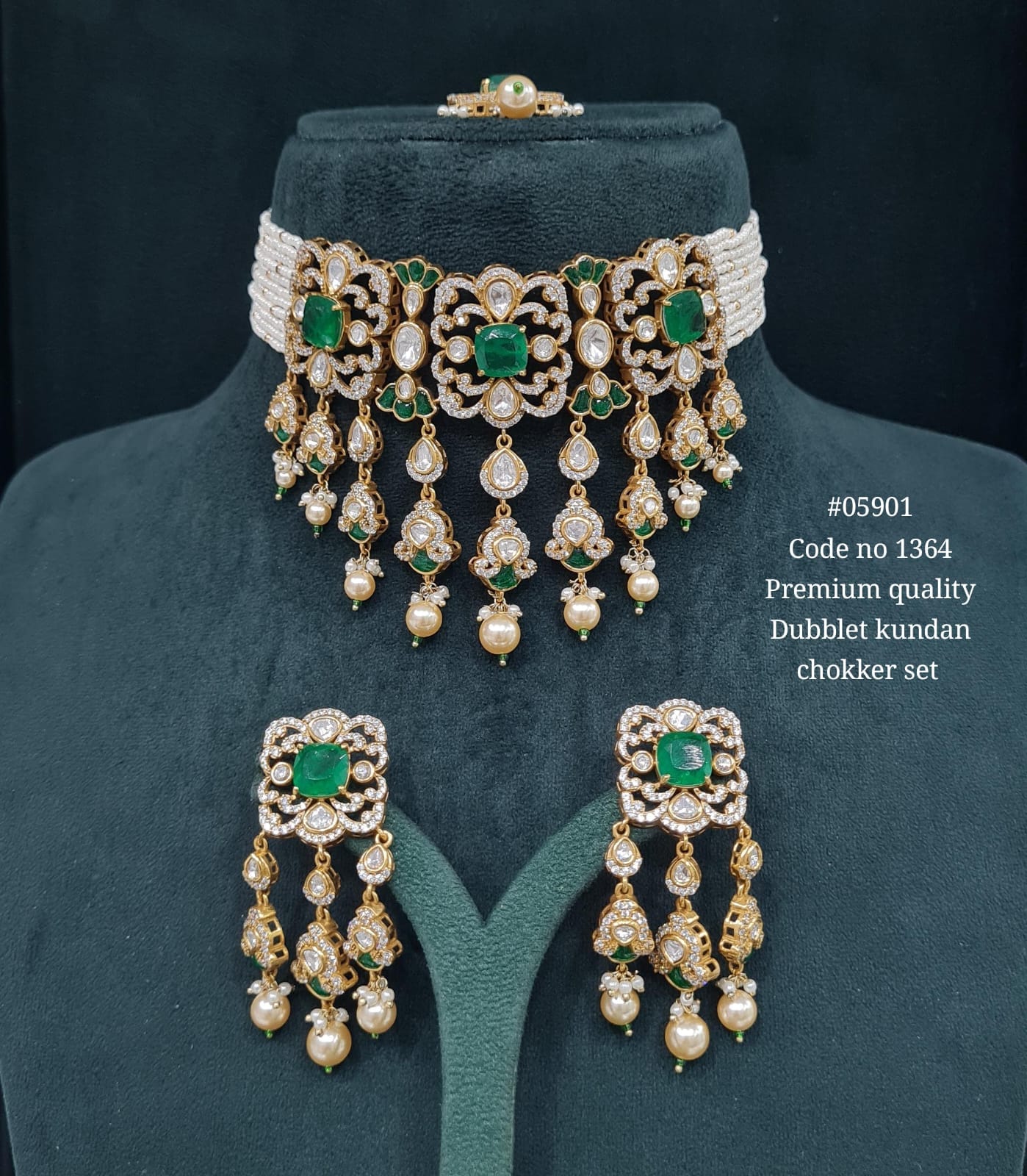 Kundan Choker 05901 - KRISHNA'S SWETA JEWELLERY