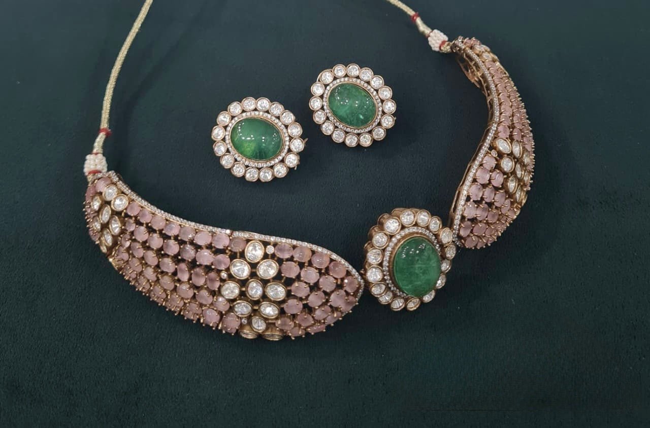 Kundan Choker 06562 - KRISHNA'S SWETA JEWELLERY