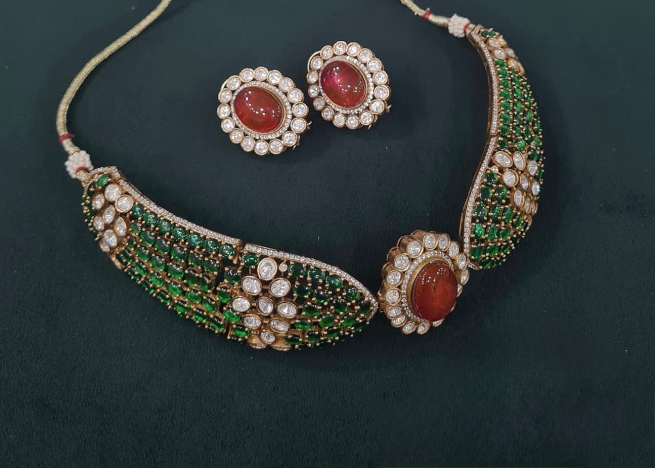 Kundan Choker 06562 - KRISHNA'S SWETA JEWELLERY