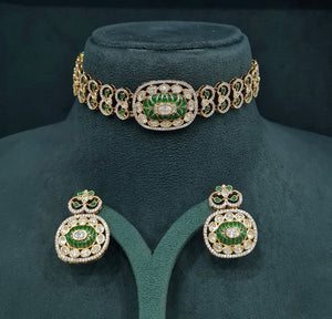 Kundan Choker 08943 - KRISHNA'S SWETA JEWELLERY