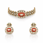 Kundan Choker 08943 - KRISHNA'S SWETA JEWELLERY
