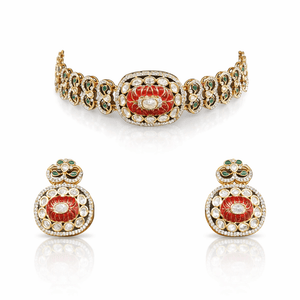 Kundan Choker 08943 - KRISHNA'S SWETA JEWELLERY