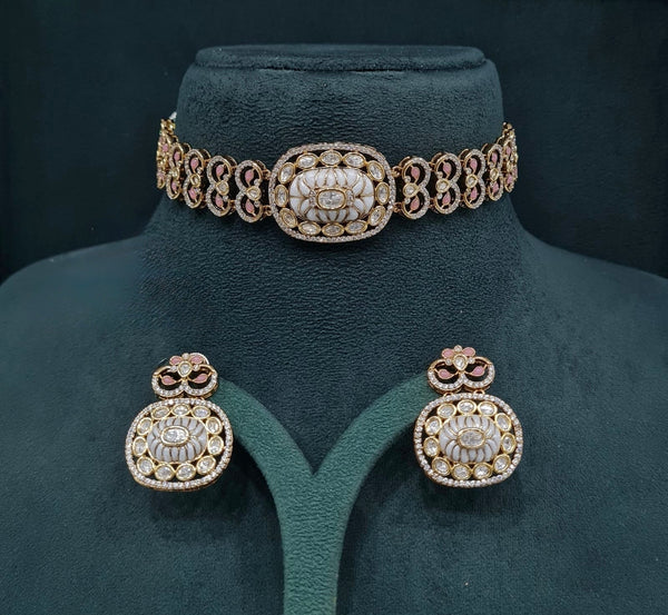 Kundan Choker 08943 - KRISHNA'S SWETA JEWELLERY