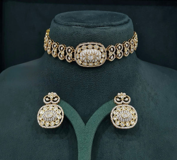 Kundan Choker 08943 - KRISHNA'S SWETA JEWELLERY