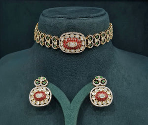 Kundan Choker 08943 - KRISHNA'S SWETA JEWELLERY