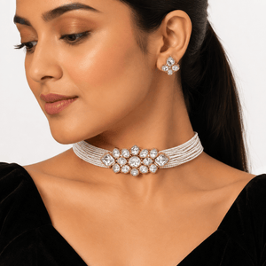 Kundan Choker 11193 - KRISHNA'S SWETA JEWELLERY