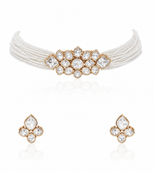 Kundan Choker 11193 - KRISHNA'S SWETA JEWELLERY