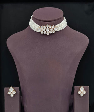 Kundan Choker 11193 - KRISHNA'S SWETA JEWELLERY