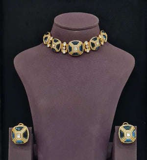 Kundan Choker 11334 - KRISHNA'S SWETA JEWELLERY