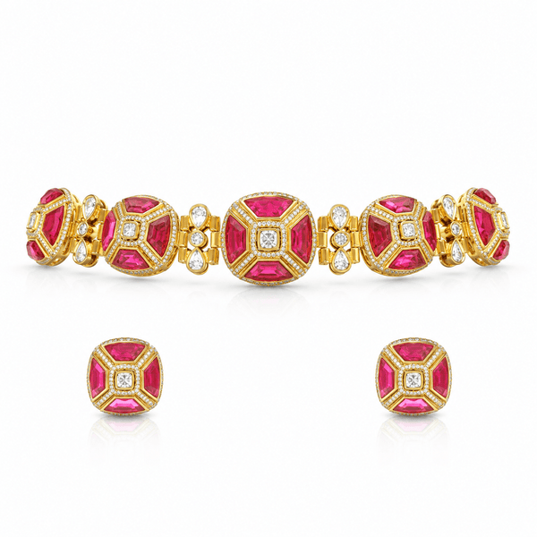 Kundan Choker 11334 - KRISHNA'S SWETA JEWELLERY