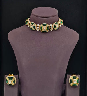Kundan Choker 11334 - KRISHNA'S SWETA JEWELLERY